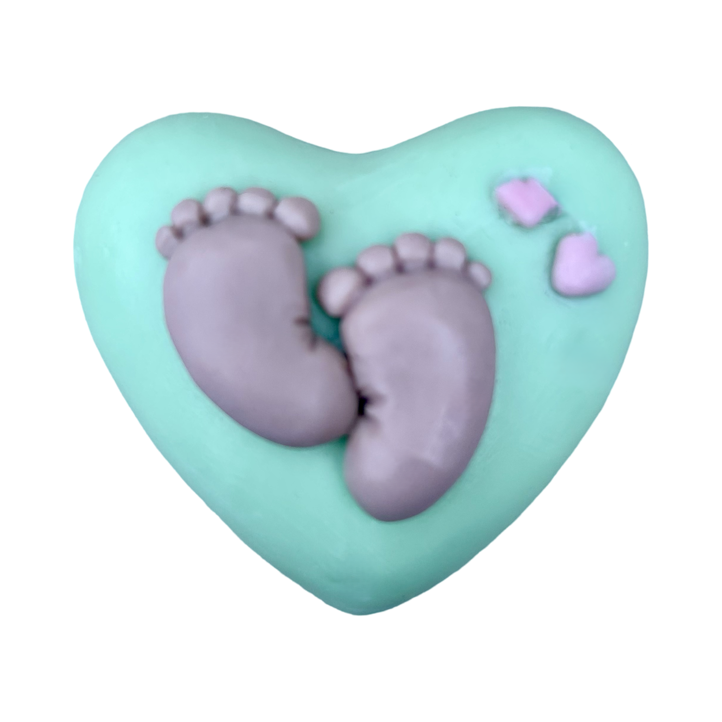 Heart and Newborn Baby Feet Soap Favors