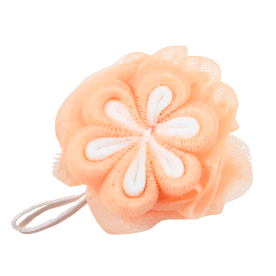 Flower Loofah | Bright Colored Flower Bath & Shower Pouf