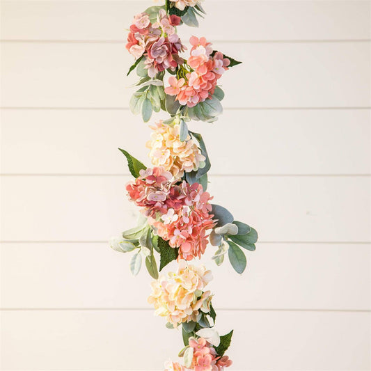 Garland - Hydrangea Blush And Lambs Ear