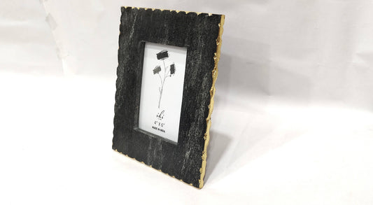 Midnight Black Marble Photo Frame 4 x6