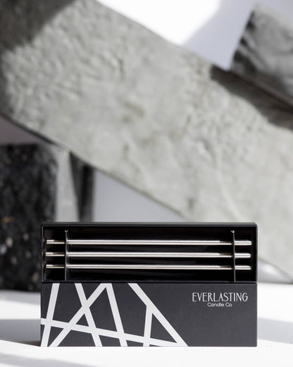 Silver Everlasting Candles – Reusable Steel Oil Candles