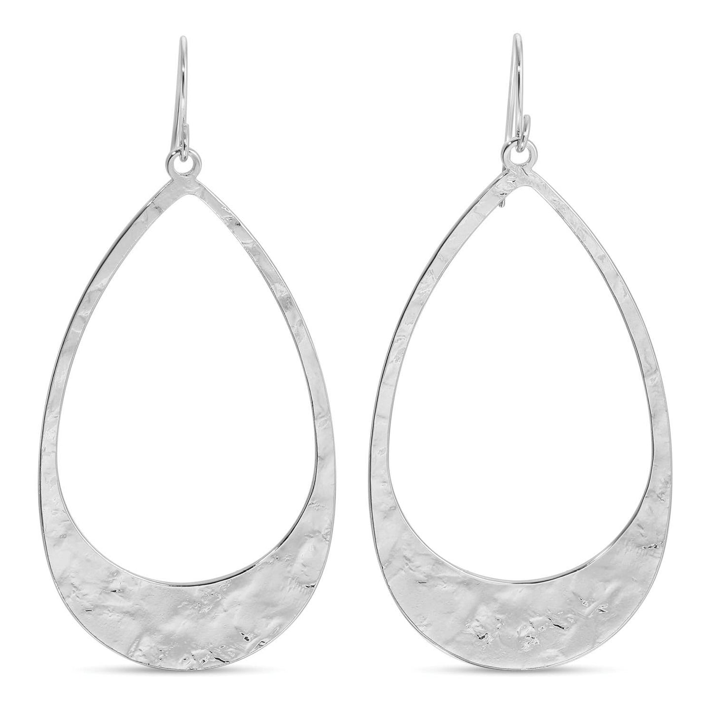Long Gilded Contemporary Teardrop Earrings
