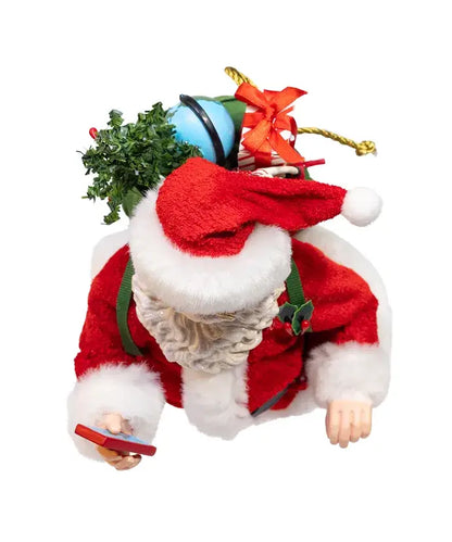 Kurt S. Adler, Inc. - 10.5" F/Mache Santa W/Red Luggage 2P