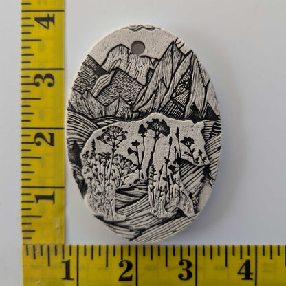 Pottery Ornament - Mountain Bear