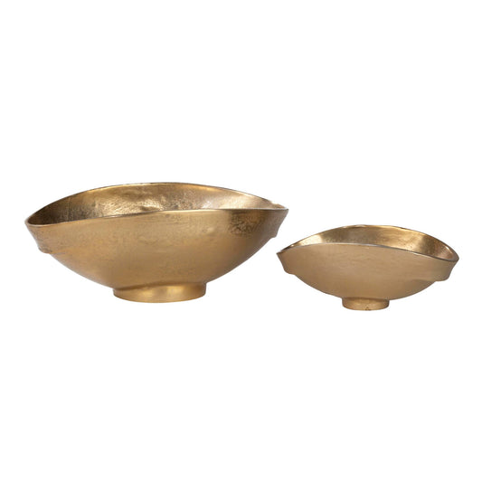 Oval Metal Bowls - Set of 2