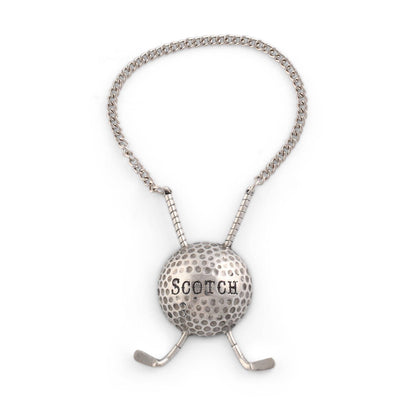Vagabond House - Pewter Golf Ball Decanter Tags