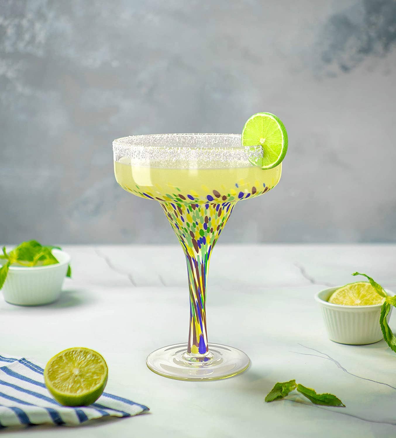 Hand Blown Margarita Glass