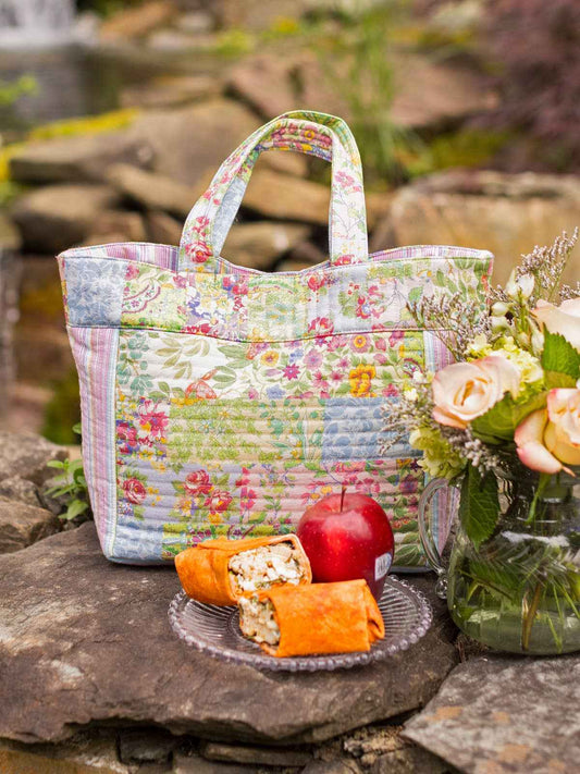 Garden Collage Lunch Bag - Pastel