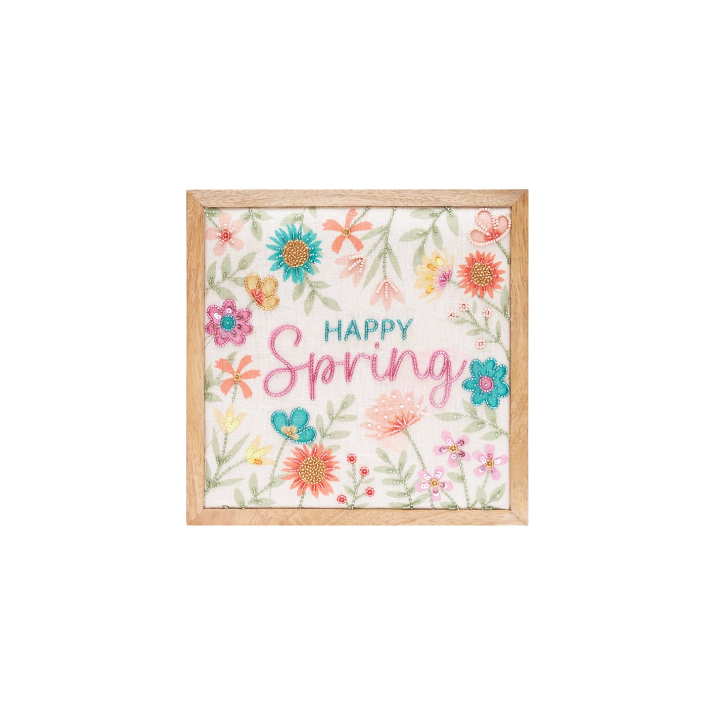 Happy Easter Floral Shadow Box