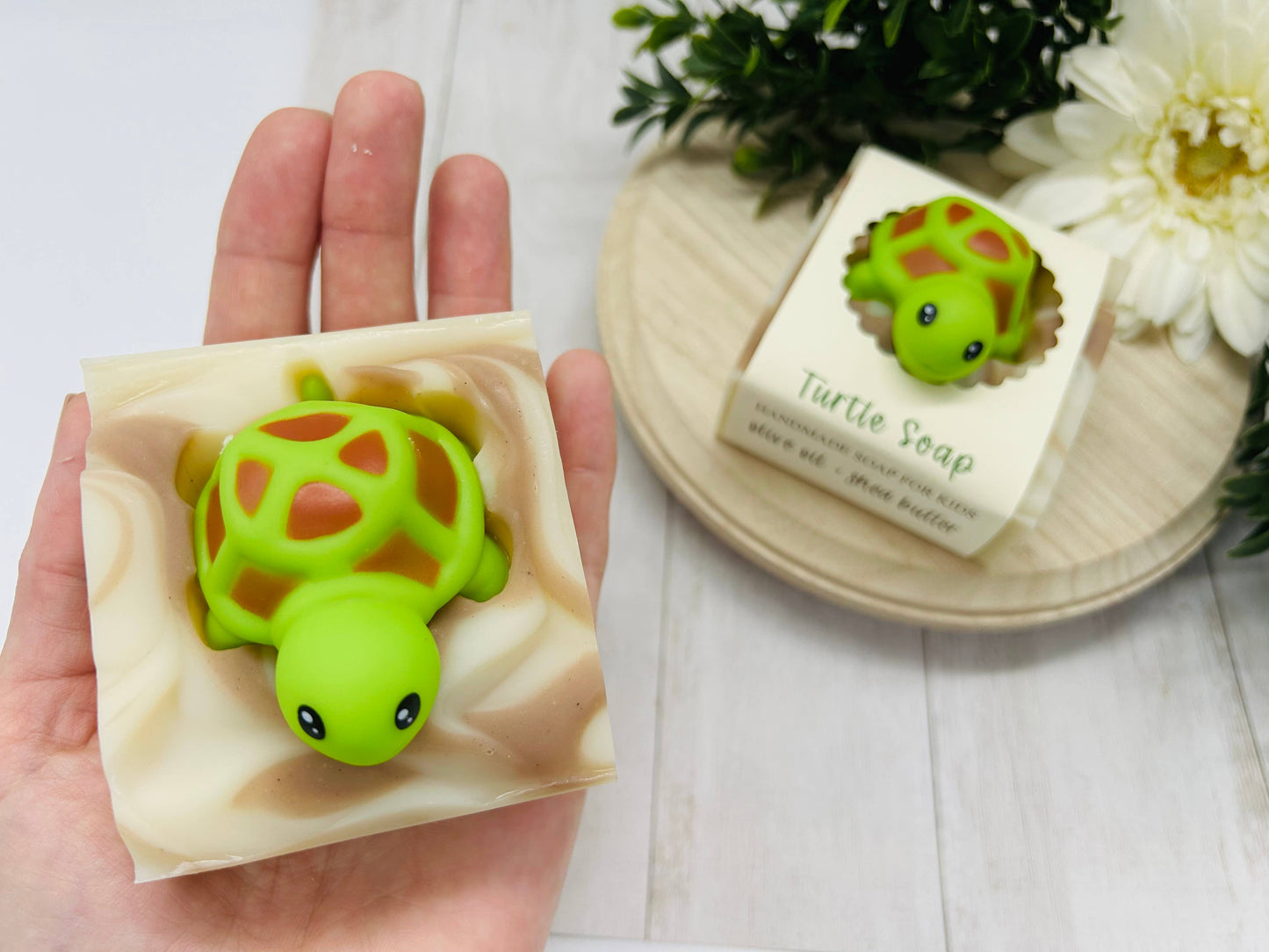 Jabón artesanal Turtle para niños VEGANO PROCESO EN FRÍO