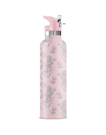 Rococo – Romantic Floral Insulated Water Bottle | 25oz