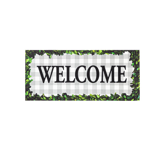 Boxwood Framed Plaid Sassafras Switch Mat