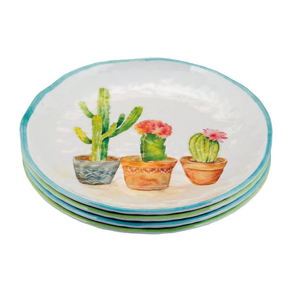 4-Piece Cactus 9" Melamine Plate