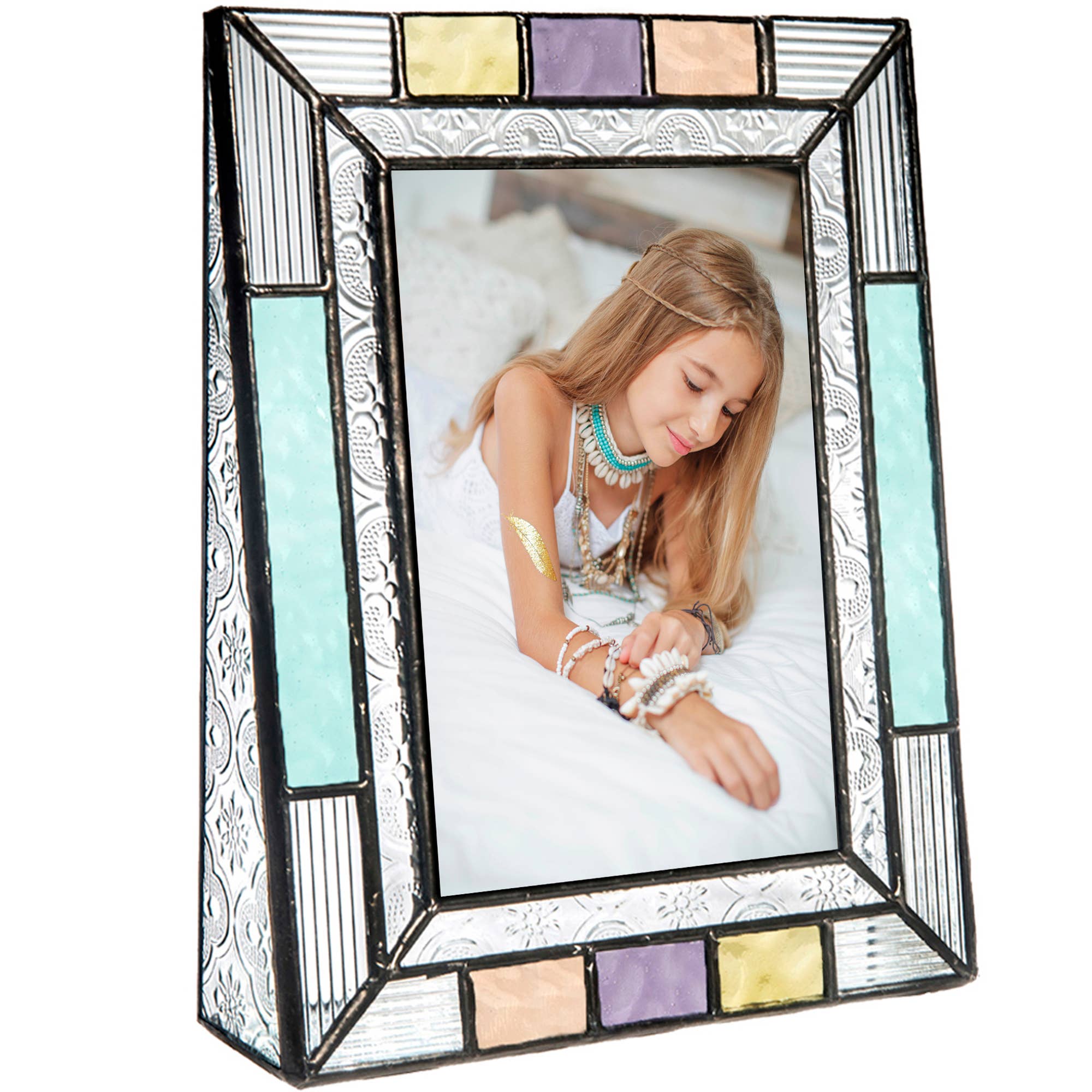J Devlin Colorful Stained Glass Picture Frame - Thumbnail 2