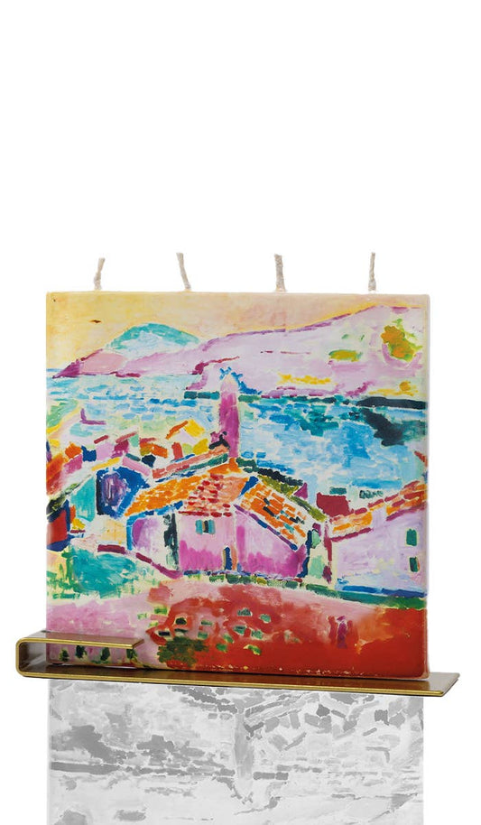 Flat Handmade Candle-Square View of Collioure, Henri Matisse