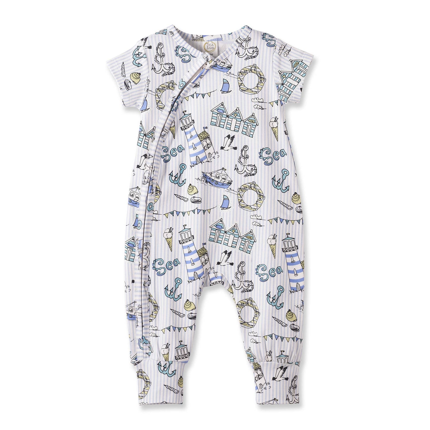 Seashore Baby Zipper Romper