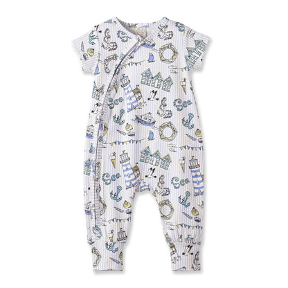 Seashore Baby Zipper Romper