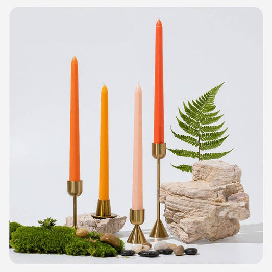 Wedding Party Colored Smokeless Long Taper Candles