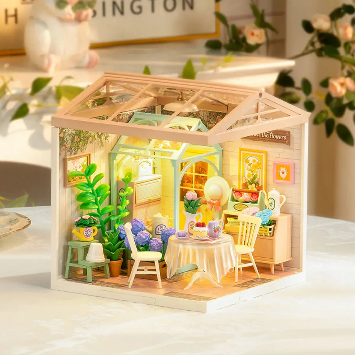 Hands Craft - DIY Miniature House Kit: Blooming Tea Garden