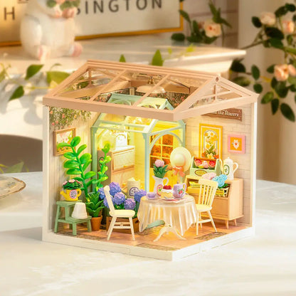 Hands Craft - DIY Miniature House Kit: Blooming Tea Garden