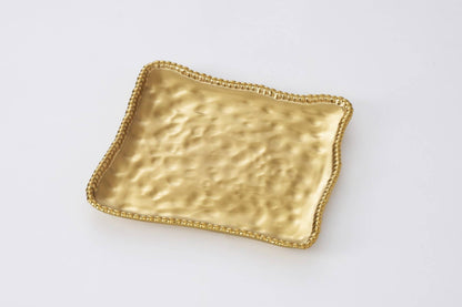 Square Serving Platter Gold