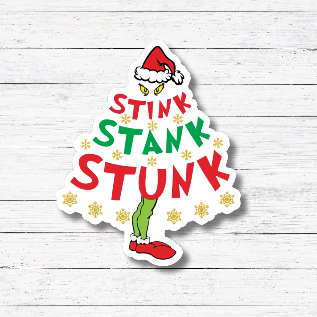 Oily Graphic Creations - Stink Stank - The Grinch Sticker/Magnet