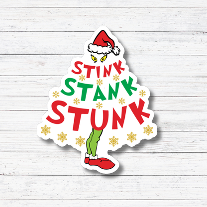 Oily Graphic Creations - Stink Stank - The Grinch Sticker/Magnet