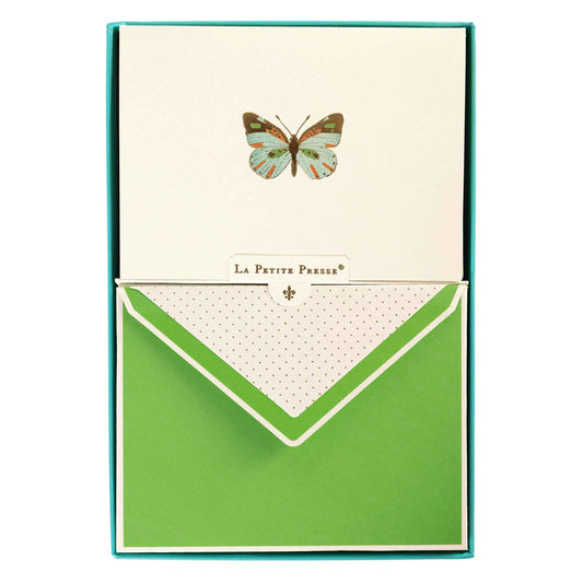 La Petite Presse Butterfly Notecards, Box of 10