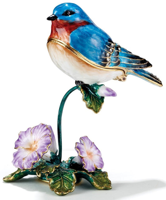 Blue Bird Trinket Box