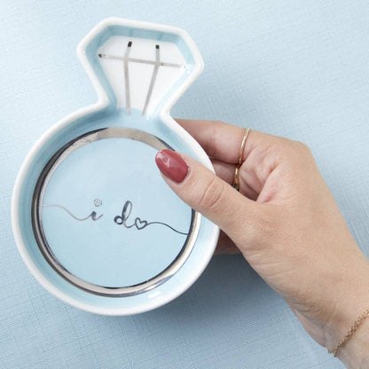 Blue Diamond Ring Trinket Dish