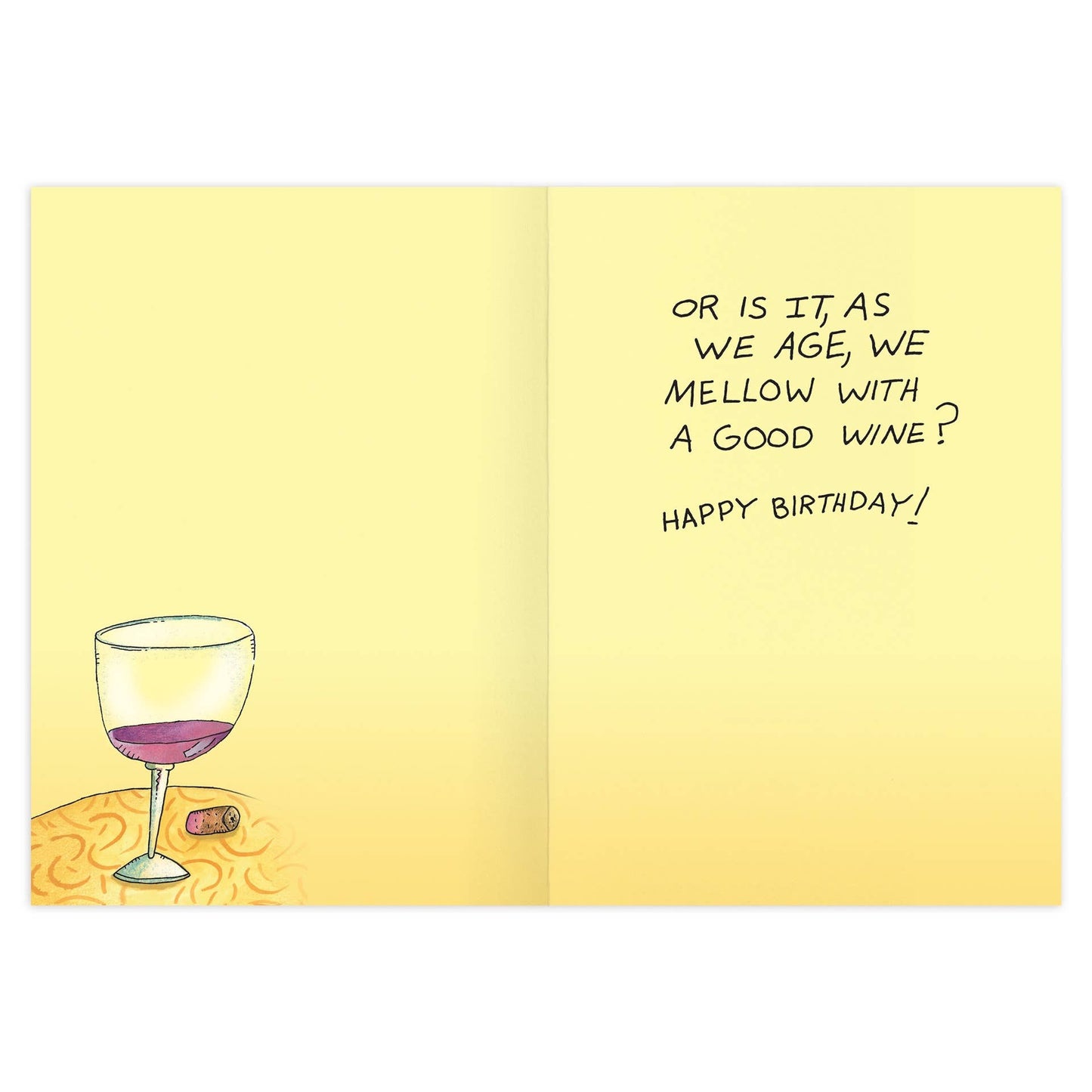 Mellow With Age Birthday Card