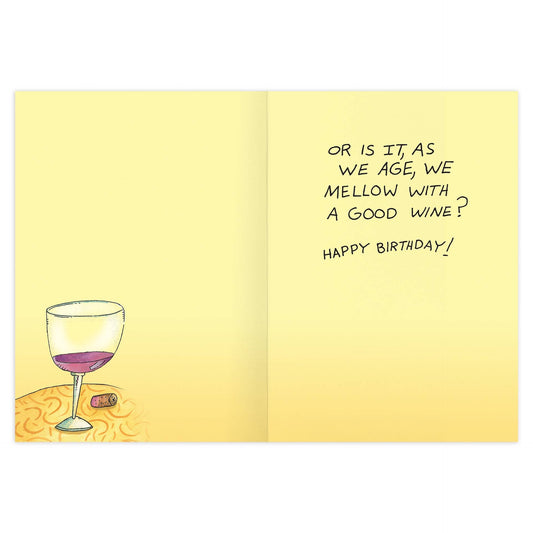 Mellow With Age Birthday Card