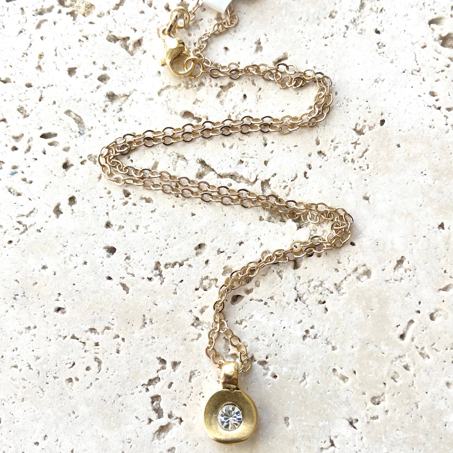 Hand casted Swarovski layering boutique salon necklace spa