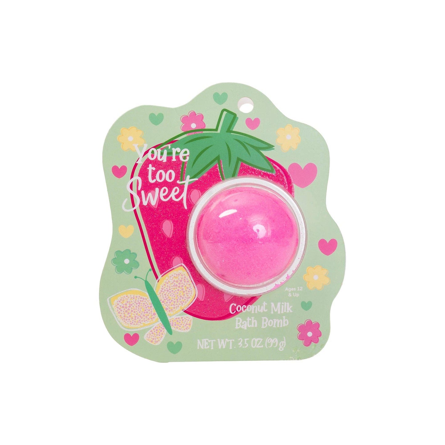Strawberry Clamshell Bath Bomb - You're Too Sweet