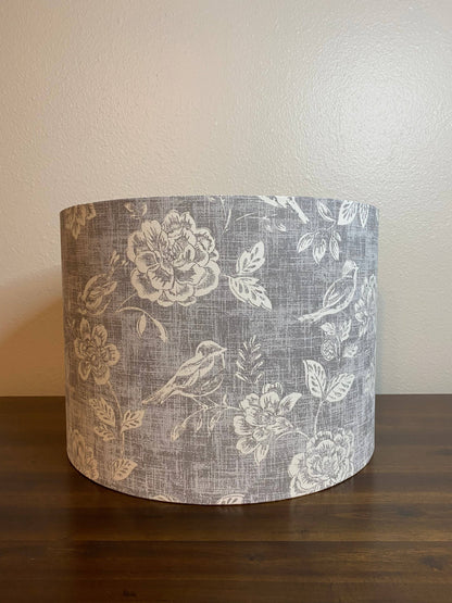 Iliv Bird Garden Grey & White Handmade Lampshade
