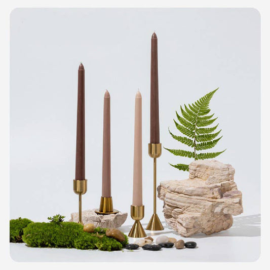 Wedding Party Colored Smokeless Long Taper Candles