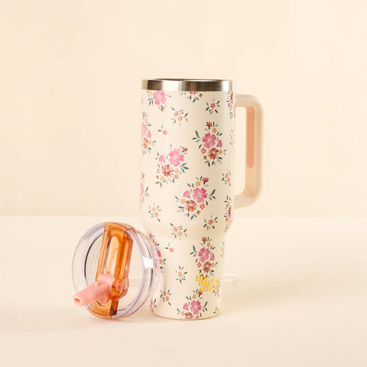 40 oz Lifestyle Flip Straw Tumbler–Endless Daydream Cream