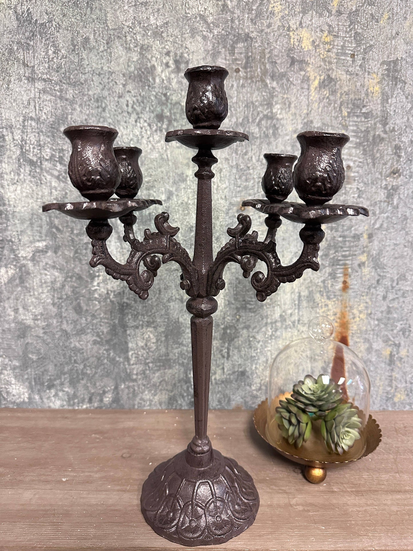 Vagabond Vintage - Heavy Duty Cast Iron Candelabra