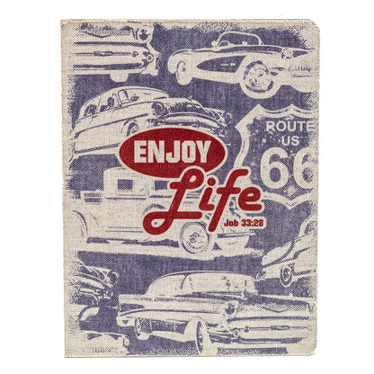 Divinity Boutique - God's Garage: Canvas Journal, Enjoy Life