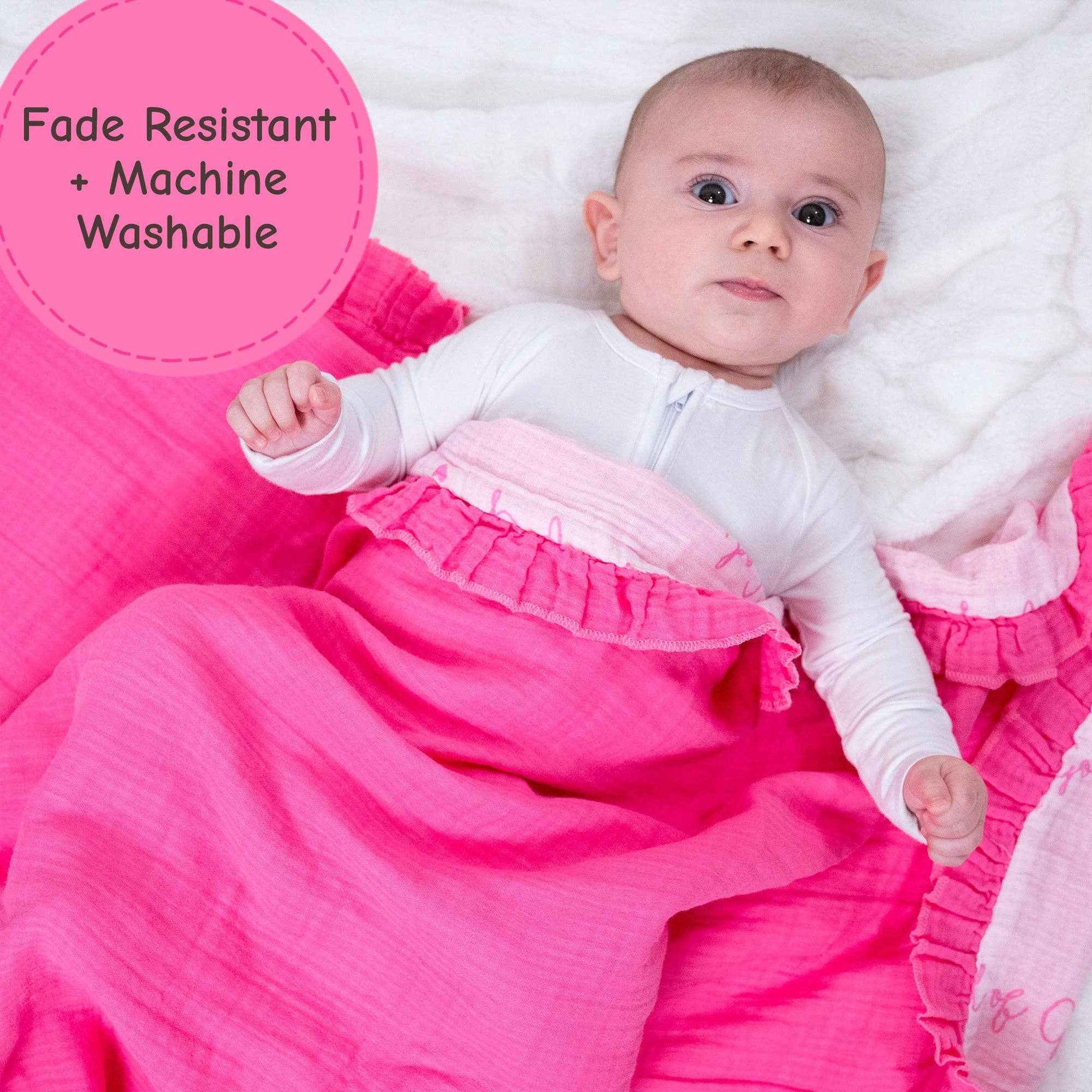 LollyBanks - Child of God - Pink Ruffle Quilt