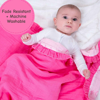 LollyBanks - Child of God - Pink Ruffle Quilt