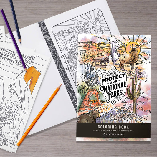 Protejamos nuestros parques nacionales: libro para colorear de los 63 parques