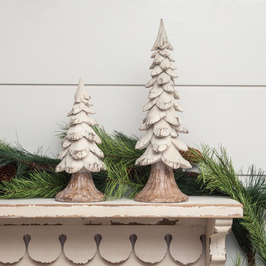 White Trees, Carved Distressed Wood -Large only