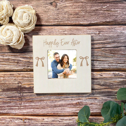 Square Picture Frame - Bride | Wedding Gift | Bachelorette: White / Regular