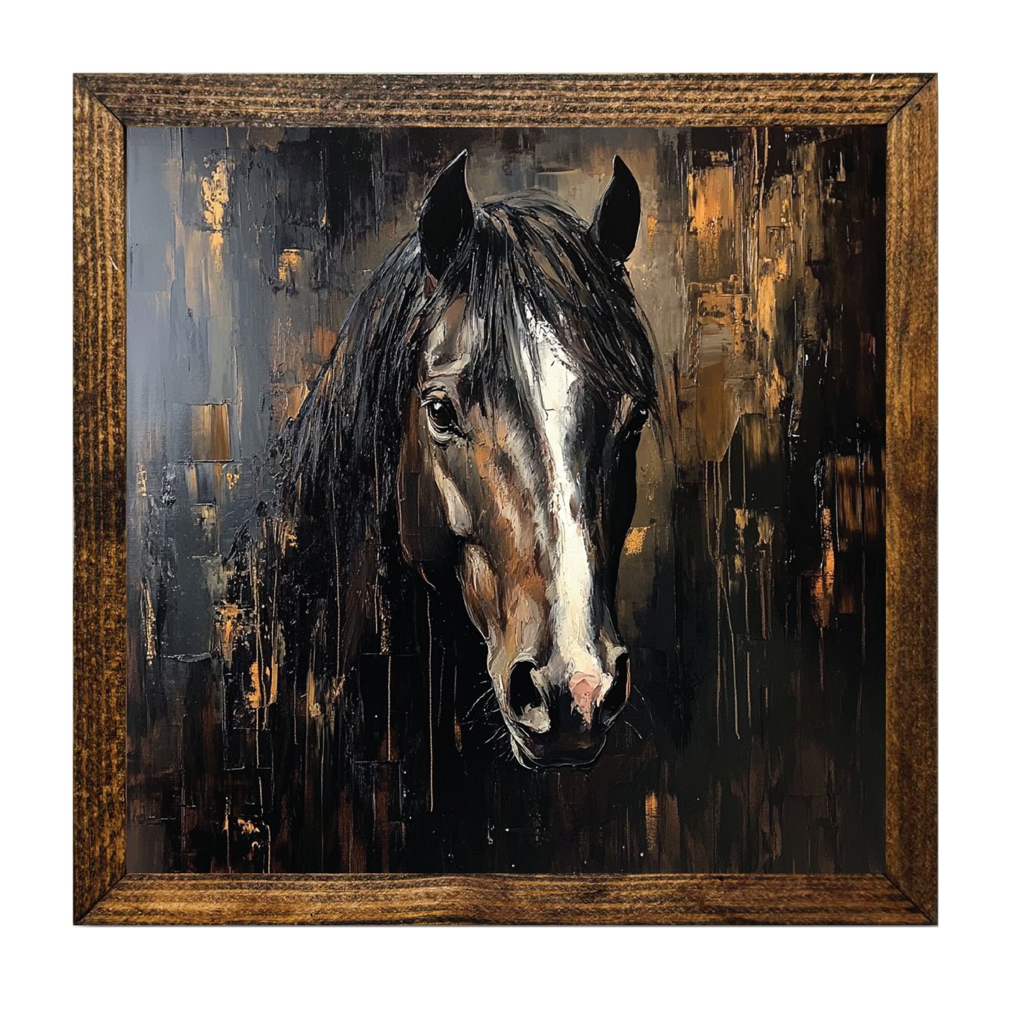 HORSE PALETTE KNIFE PAINTING 3