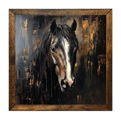 HORSE PALETTE KNIFE PAINTING 3