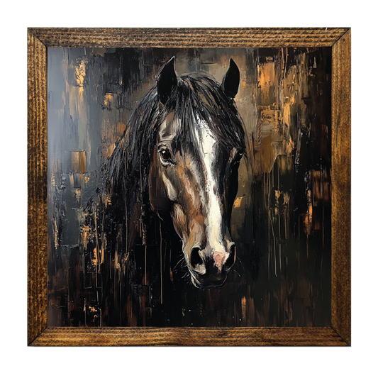HORSE PALETTE KNIFE PAINTING 3