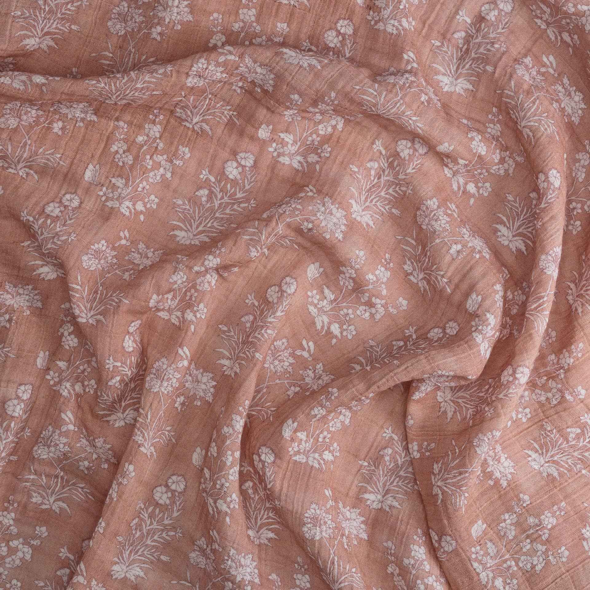 Crane Baby - Violet Floral 100% Cotton Muslin Swaddle Blankets (Set of 3)
