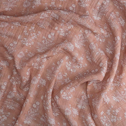 Crane Baby - Violet Floral 100% Cotton Muslin Swaddle Blankets (Set of 3)