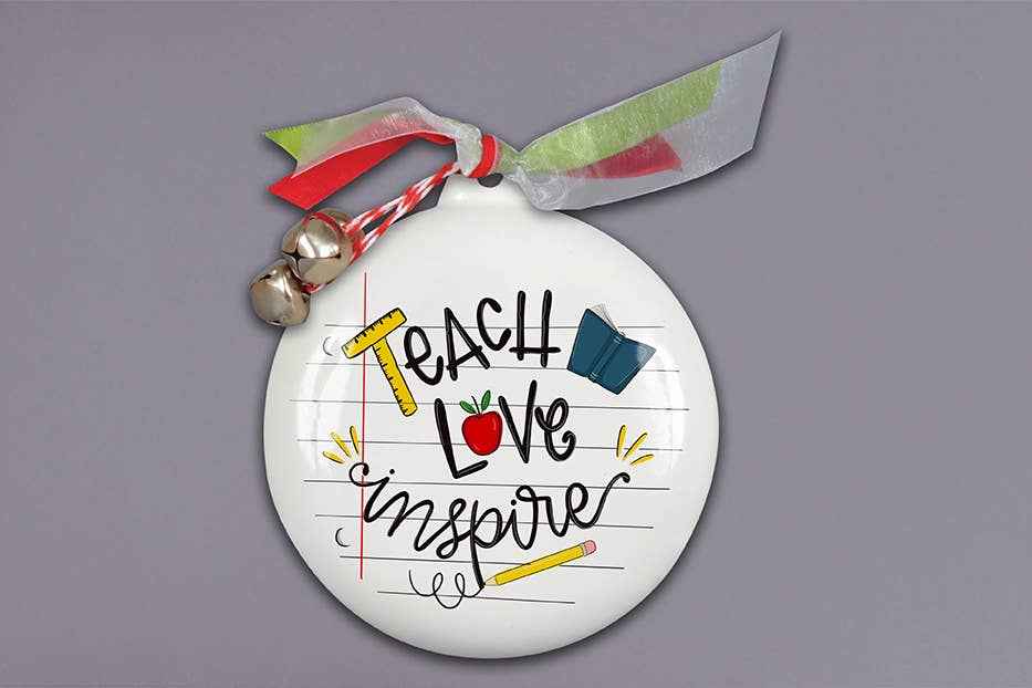 TEACH LOVE ORN